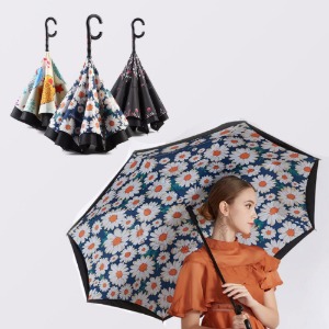 거꾸로우산 Easily 장우산 양산겸용 자동식